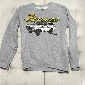 Ford Bronco Gray Crewneck Sweater